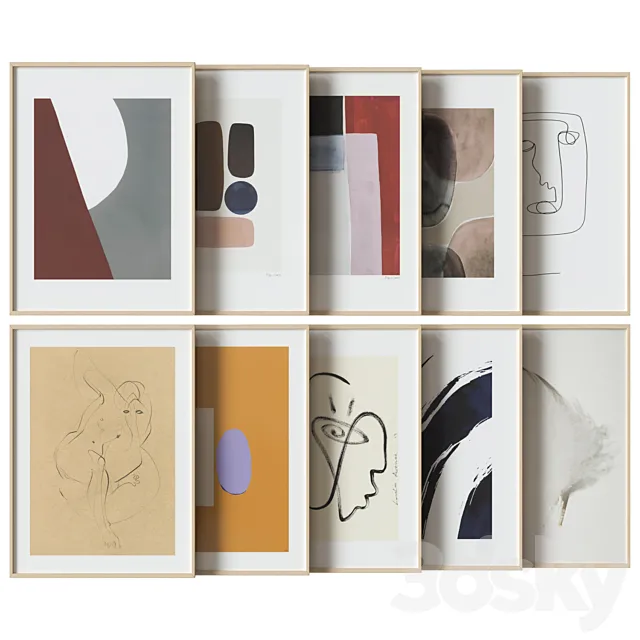 art work set_21 3DModel