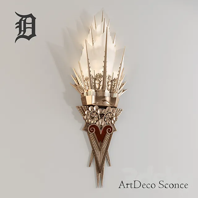 ArtDeco Sconce 3D Model