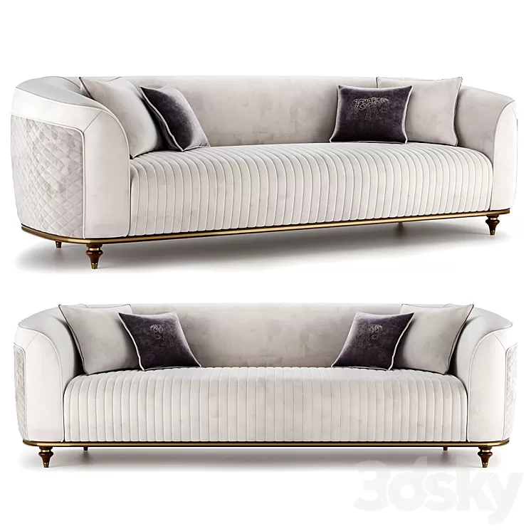 Artdeco Sofa 3D Model