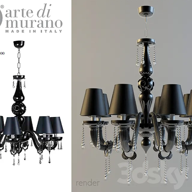 Arte di Murano Chandelier 8-7492 3D Model
