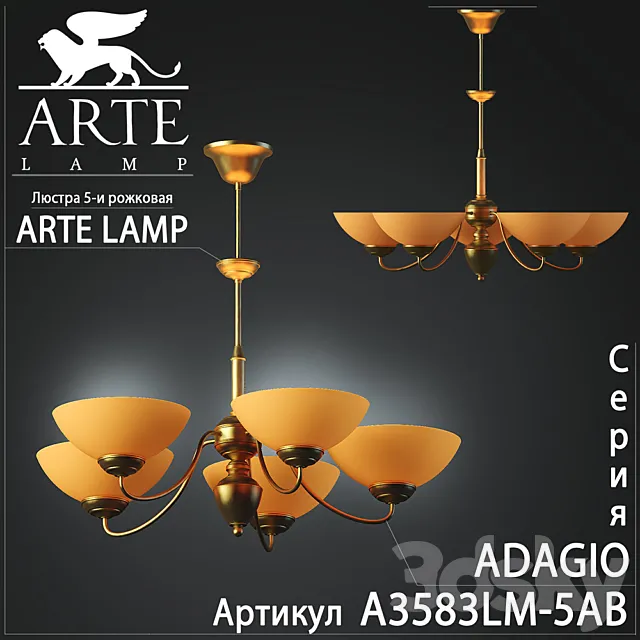 Arte lamp _ Adagio  A3583LM-5AB 3D Model
