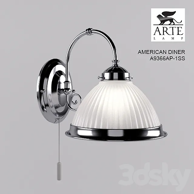 ARTE LAMP _ AMERICAN DINER A9366AP-1SS 3DModel