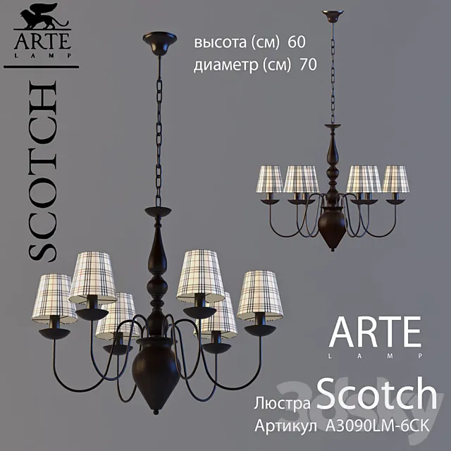 ARTE Lamp _ SCOTCH  A3090LM-6CK 3DModel