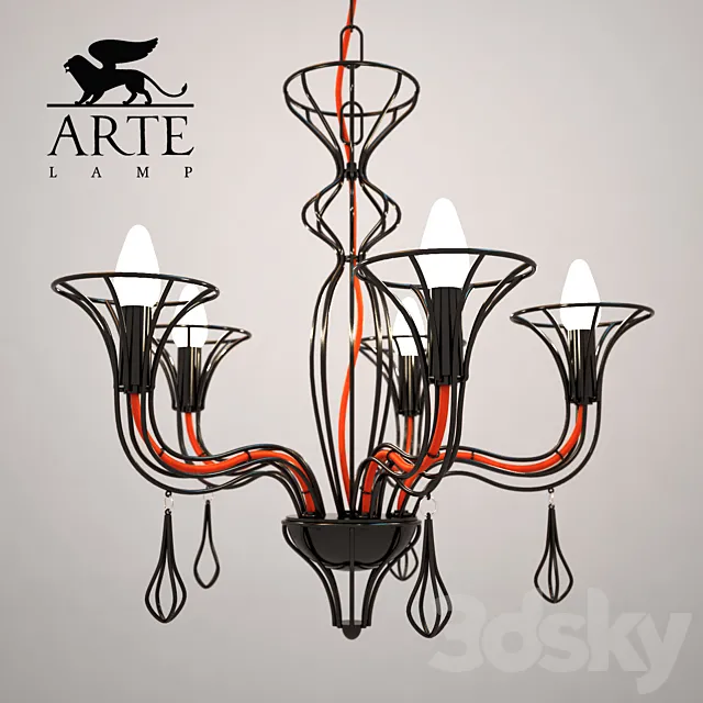Arte lamp A3225LM-5BK 3DModel