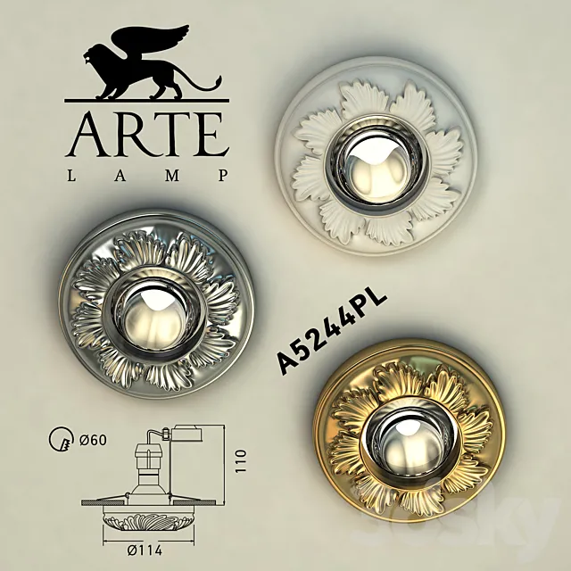 Arte lamp. A5244PL-1CC. A5244PL-1GO. A5244PL-1WH Free Download