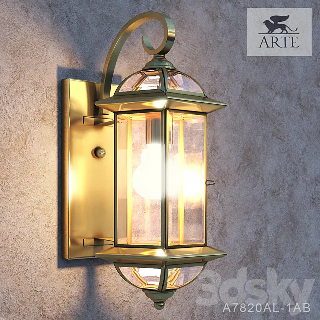 Arte lamp A7820AL-1AB 3D Model