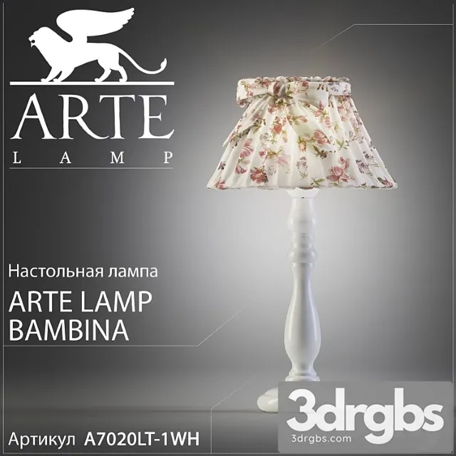 arte lamp bambina a7020lt-1wh 3D Model Free