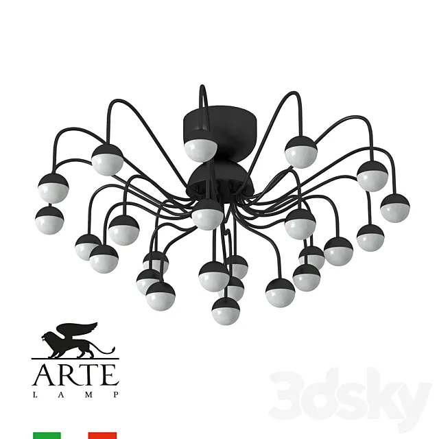ARTE Lamp DEXTER A3619PL-24BK OM 3D Model