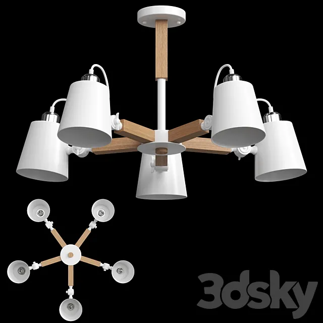 Arte Lamp Oscar A7141PL-5WH 3DModel