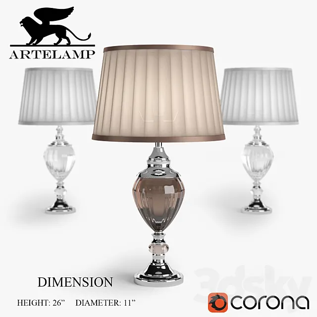 Arte lamps 3D Model
