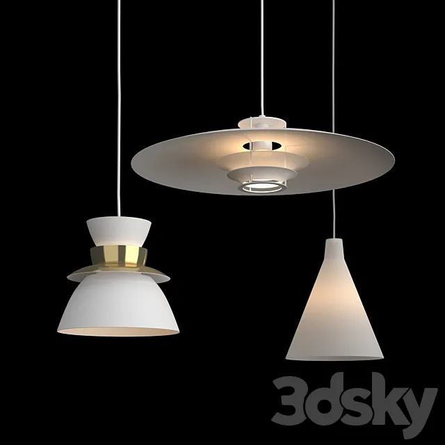 Artek Lamps TW002 U336 JL341 3D Model