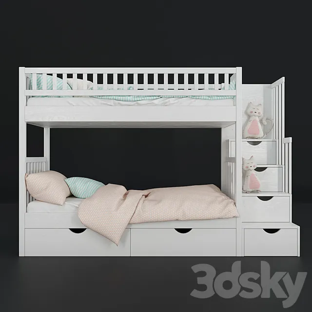 Artek two-level bed 3DModel