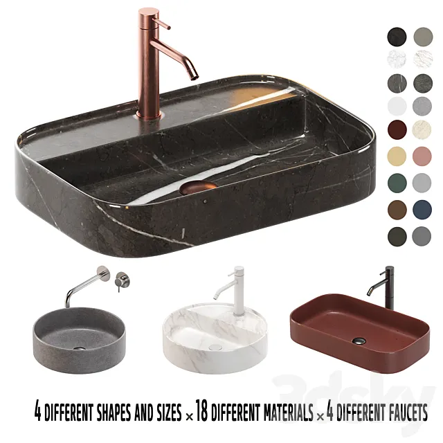 ARTELINEA WASHBASIN set 2 3DModel
