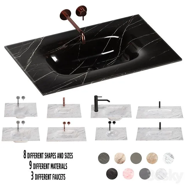 ARTELINEA WASHBASIN set 5 3D Model