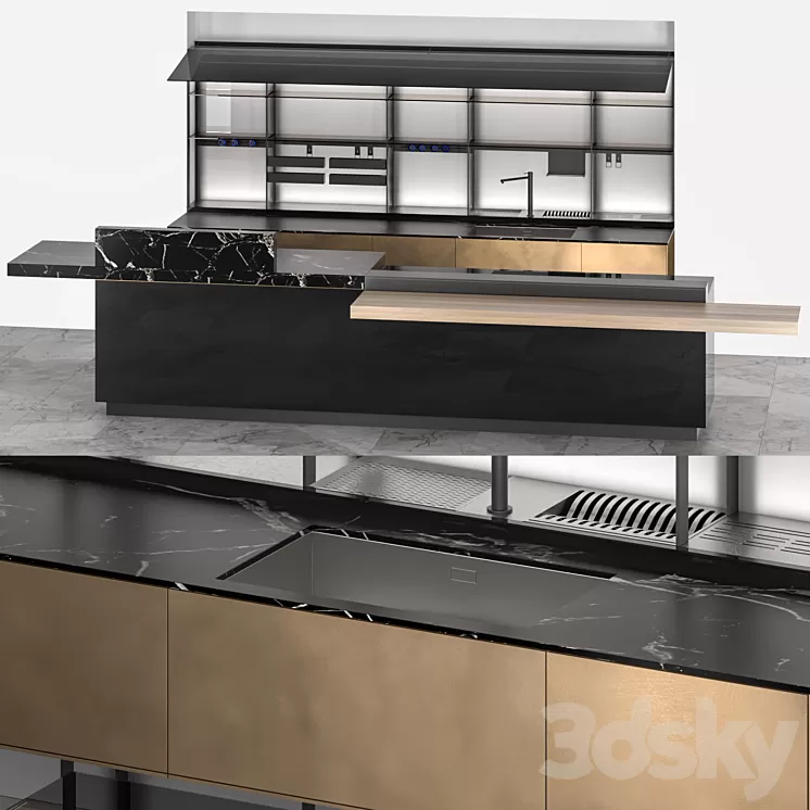 Artematica distressed brass 3D Model