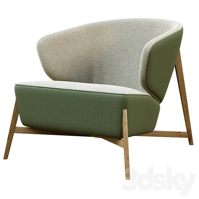 Artemest Arsenale LC1 Armchair 3D Model
