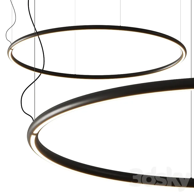 Artemide Alphabet Pendant Lamp 3D Model Free