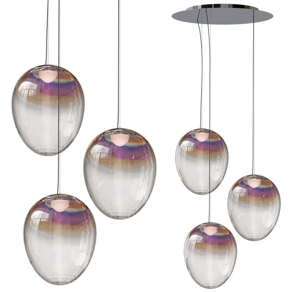 Artemide - Ceiling lamp Stellar Nebula cluster circular 3D Model