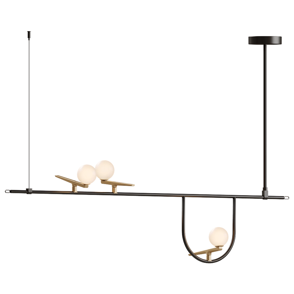Artemide - Ceiling lamp yanzi suspension 2 3D Model