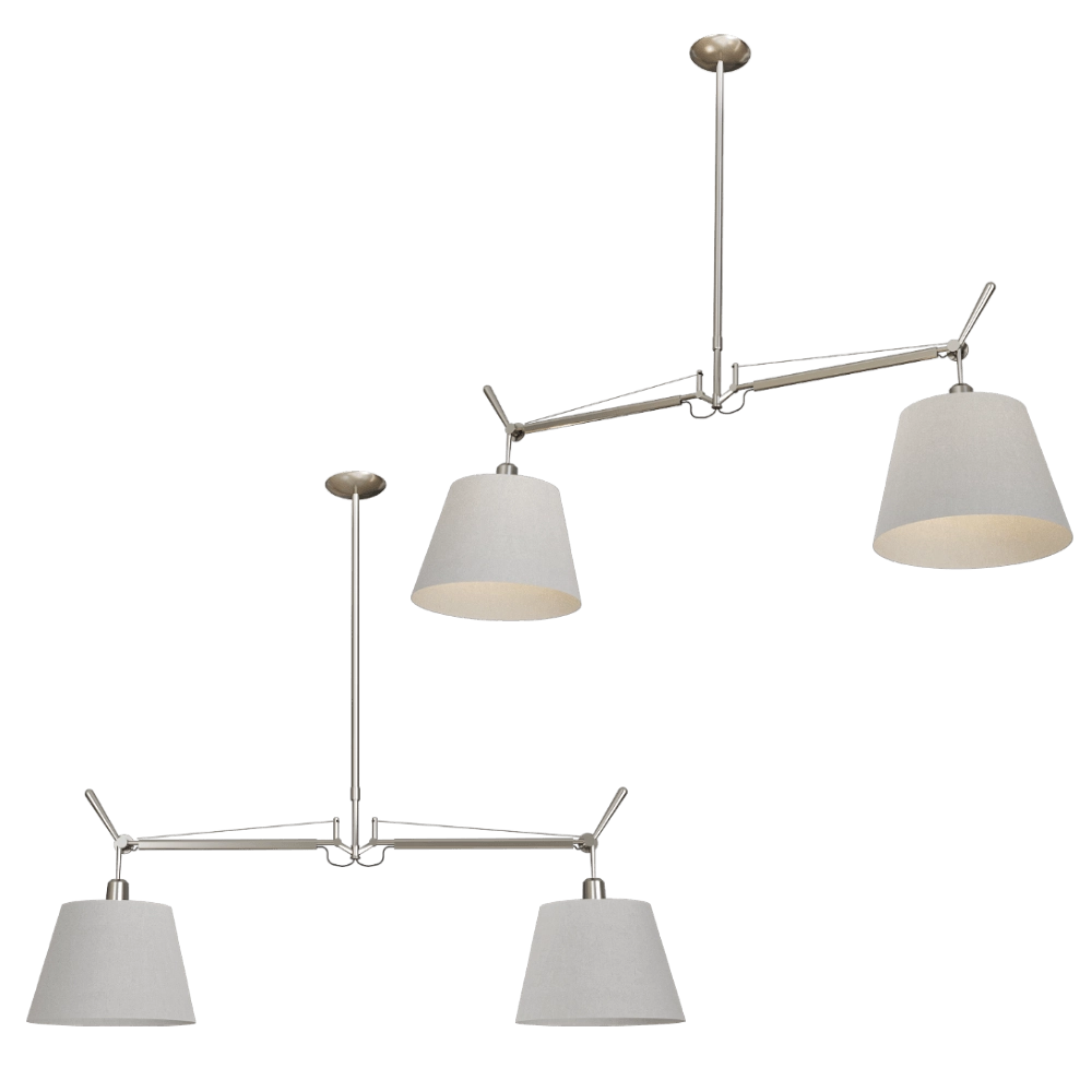 Artemide - Pendant lamp Tolomeo Basculante Due Bracci 3D Model