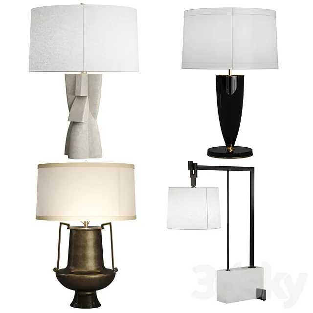 Arteriors 4 table lamps 3DModel