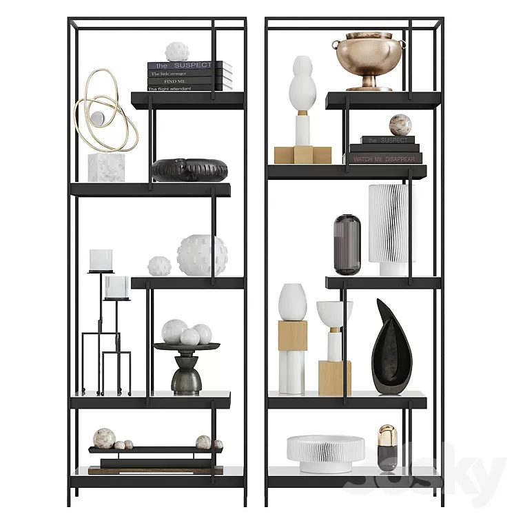 Arteriors and Global Views decor set 3D Model