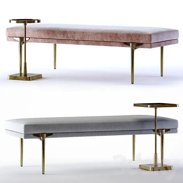 Arteriors Andrea Benches and Kaela Tables 3DModel