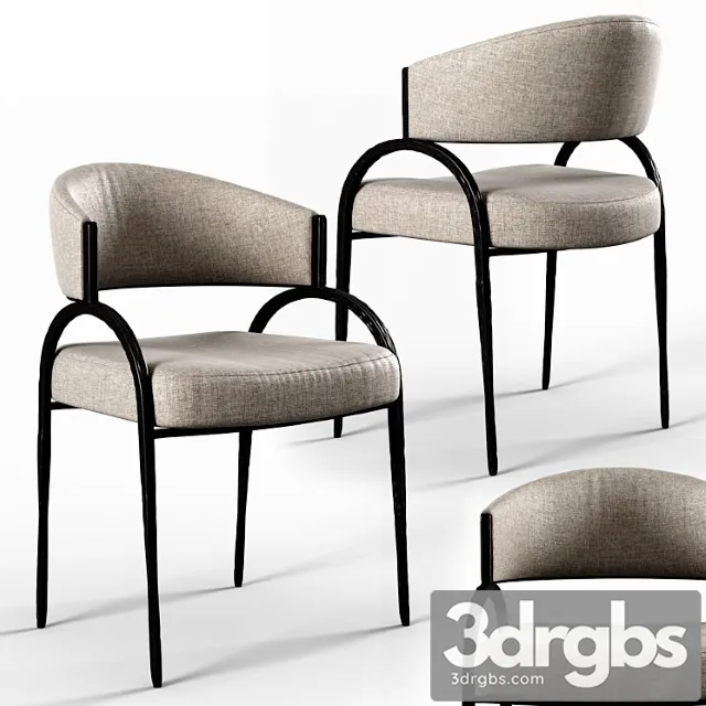 Arteriors bahati chair 2 3D Model Free