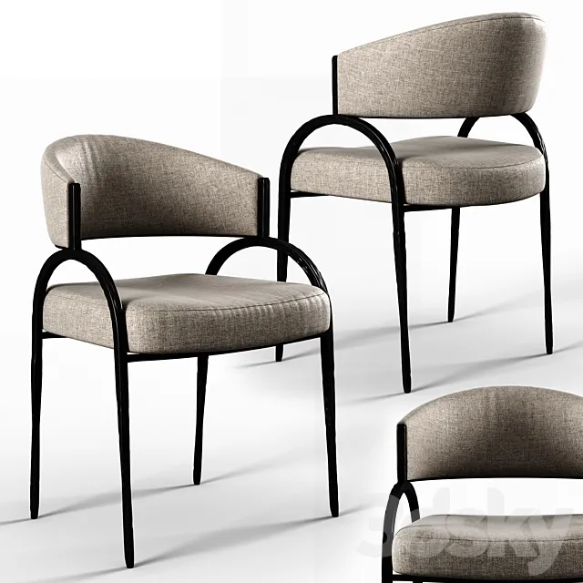 Arteriors bahati chair 3D Model