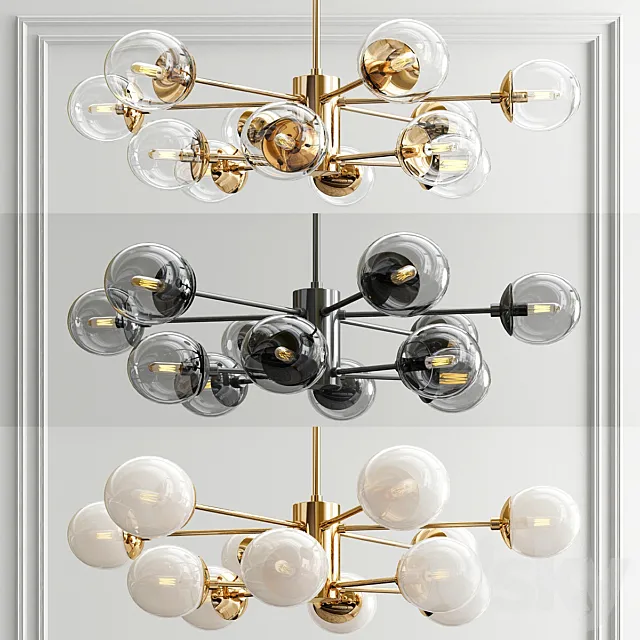 Arteriors chandelier 3D Model