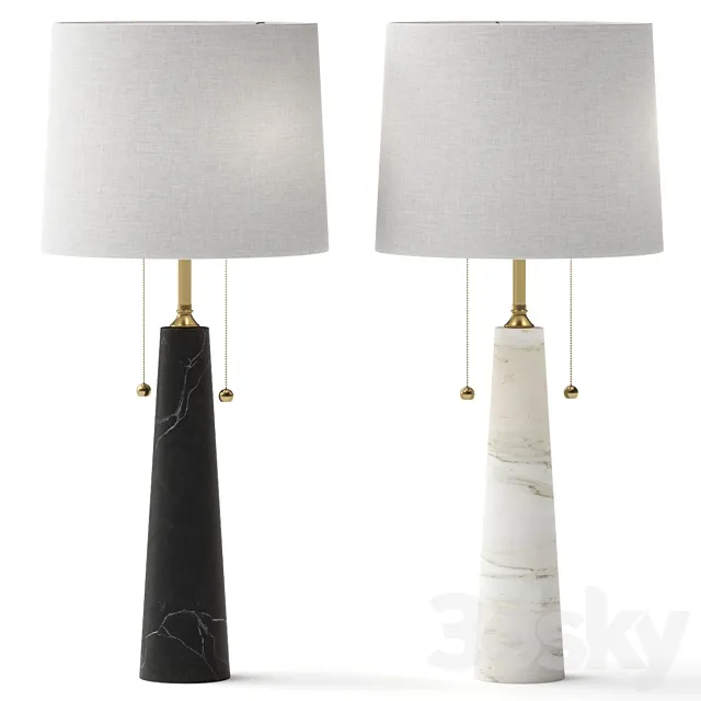 Arteriors Essential Lighting Sidney Table Lamp 3D Model