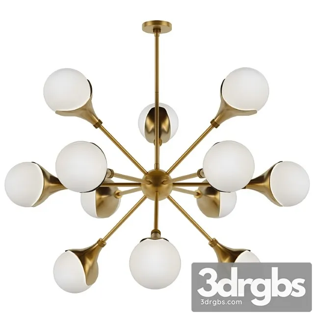 Arteriors home augustus antique brass 3D Model Free