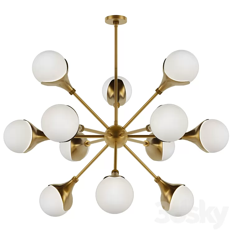 Arteriors Home Augustus ANTIQUE BRASS 3D Model