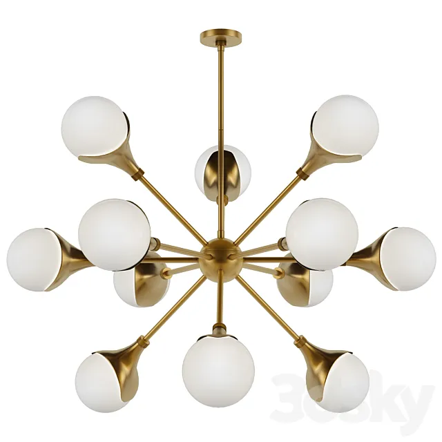 Arteriors Home Augustus ANTIQUE BRASS 3DModel