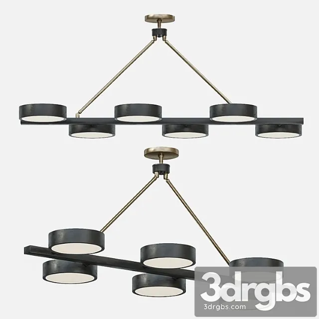 Arteriors linus linear chandelier 3D Model Free