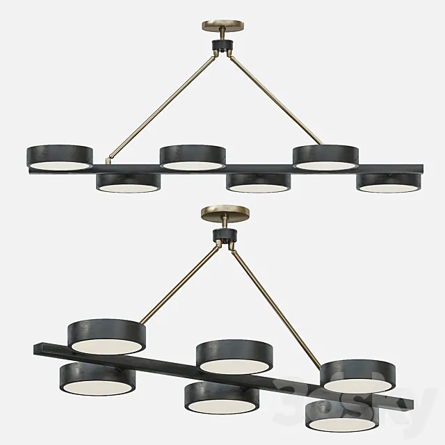 Arteriors Linus Linear Chandelier 3D Model