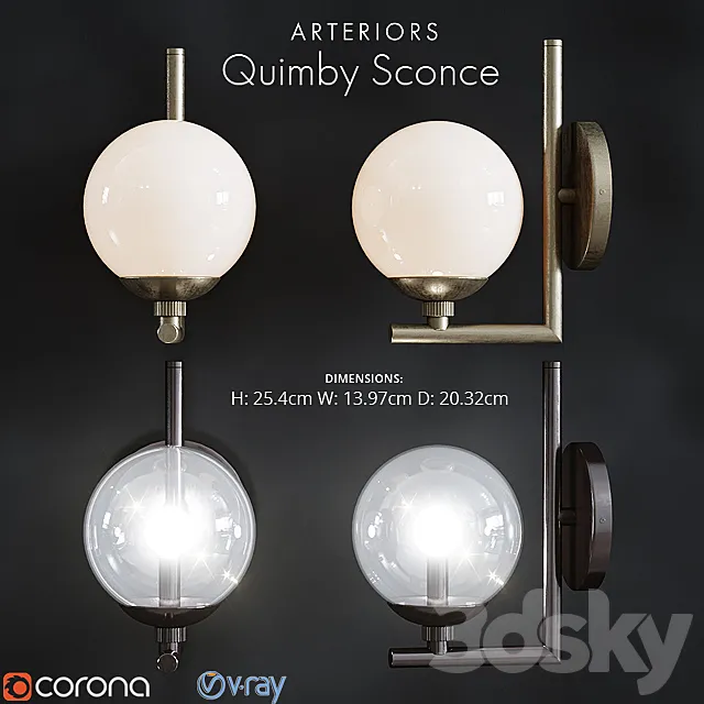 Arteriors Quimby 3DModel