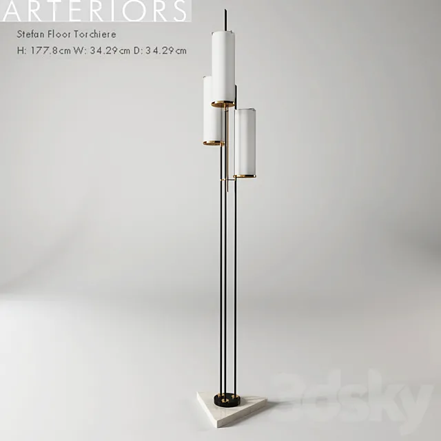 ARTERIORS Stefan Floor Torchiere 3D Model