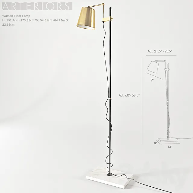 Arteriors Watson Floor Lamp 3DModel