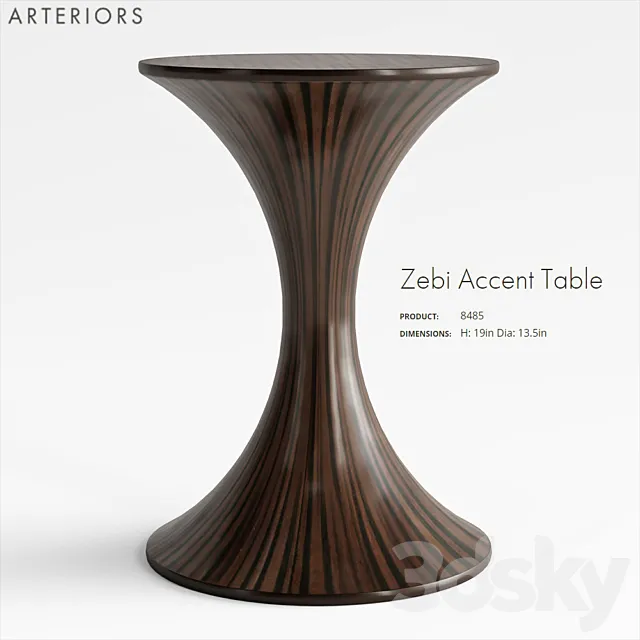 ARTERIORS Zebi Accent Table 3D Model