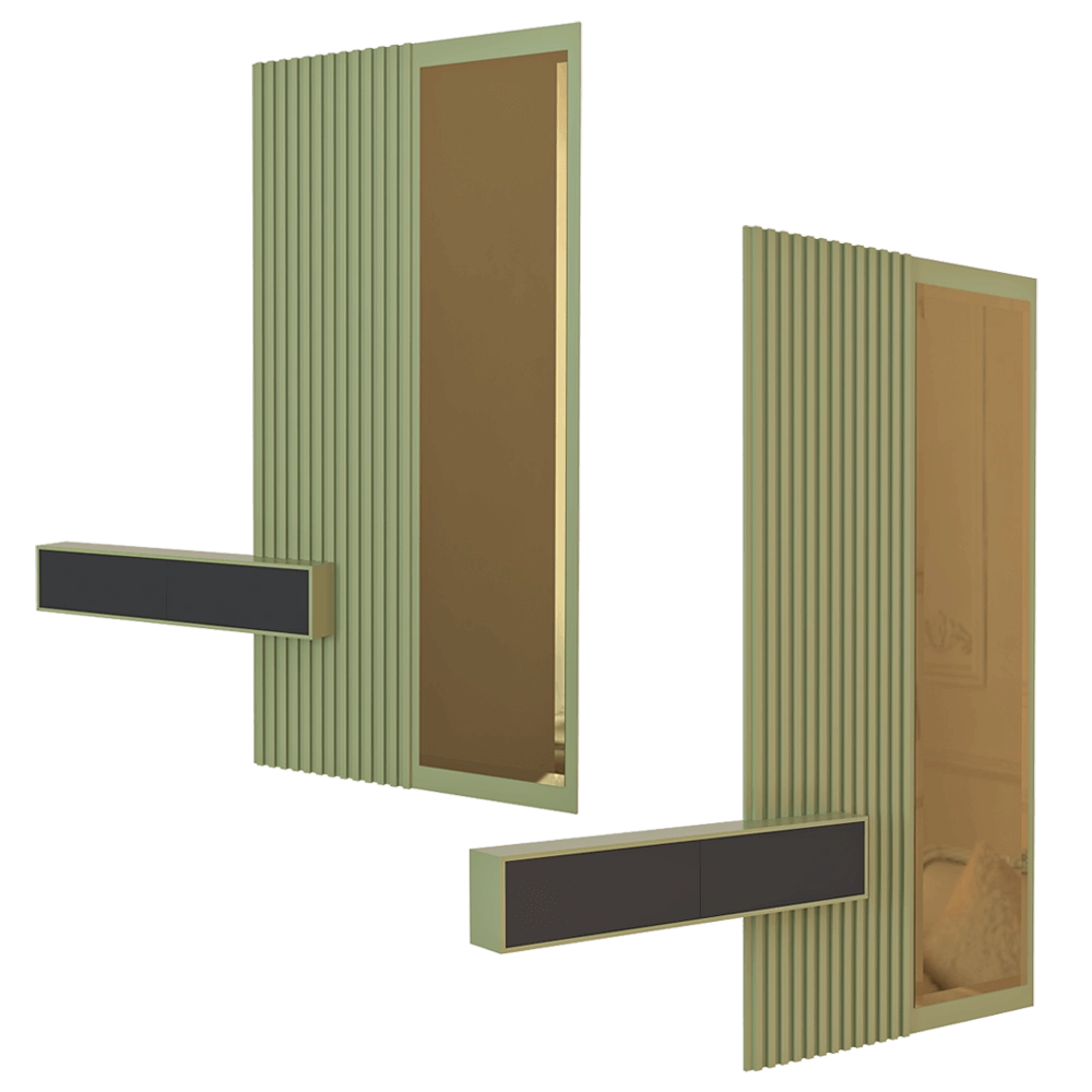 Arthur Sahakyan - Wall panel with dressing table 3D Model