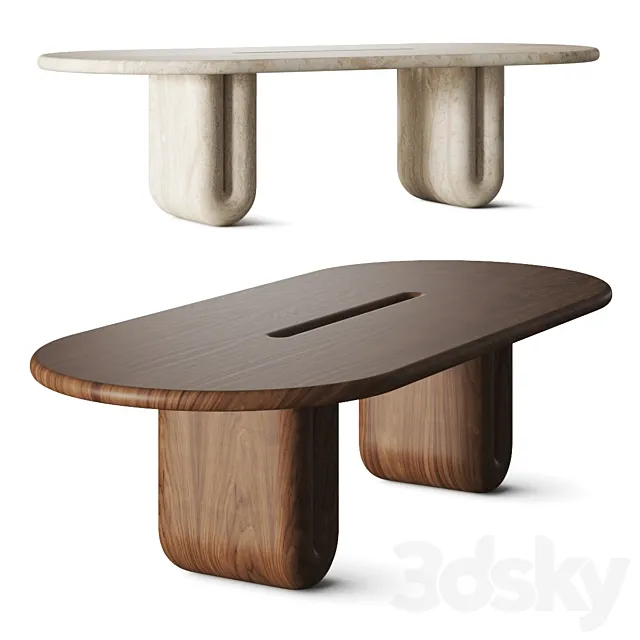 Arthur Vallin Chubby Dining Table 3DModel