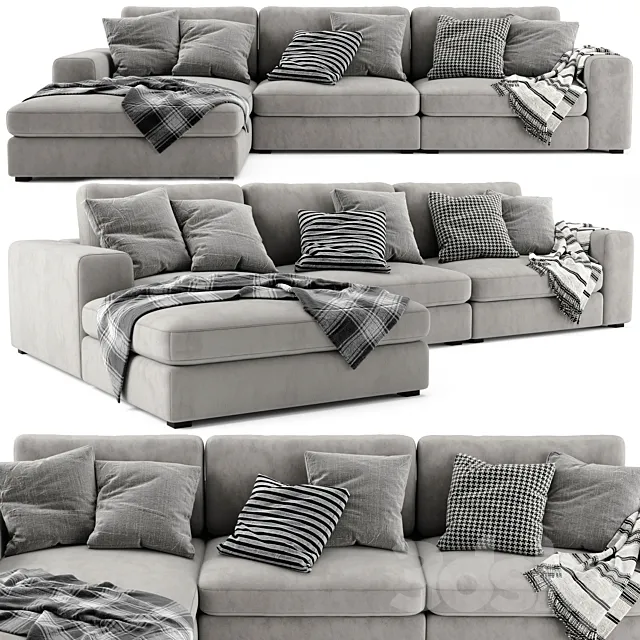 Article Beta Left Chaise Sectional 3D Model
