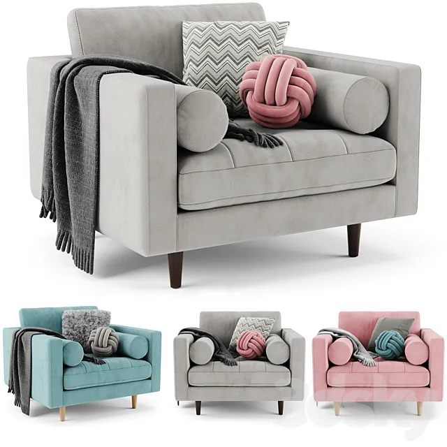 Article Sven Armchair 3D Model