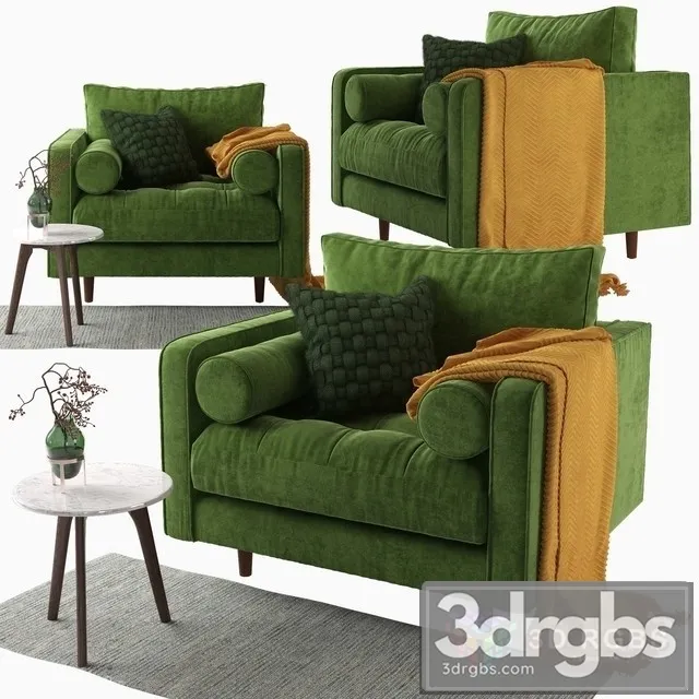 Article Sven Armchair 3D Model Free