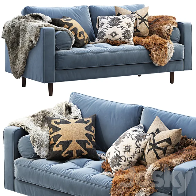 Article Sven Loveseat Sofa 3DModel