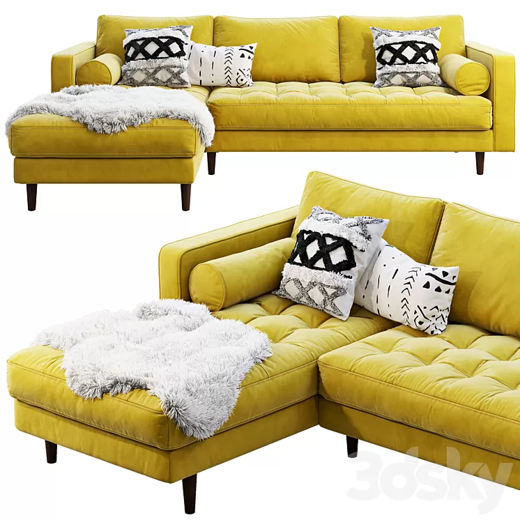 Article Sven Sectional Sofa 3D Model