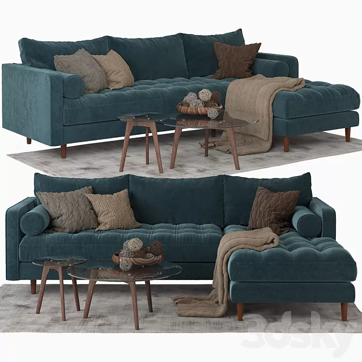 Article_Sven sectional sofa 3D Model