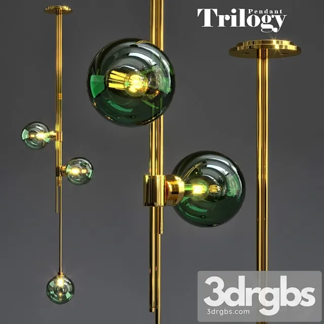 Articolo lighting trilogy pendant 3D Model Free