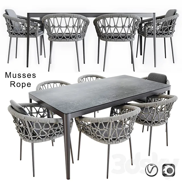 Artie musses rope 3D Model